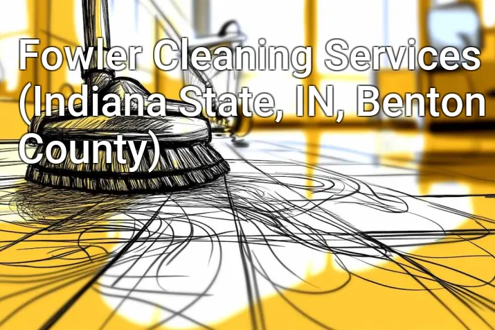 Fowler Cleaning Services (Indiana State, IN, Benton County)