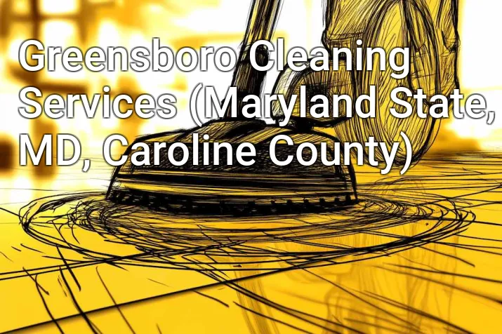 Greensboro Cleaning Services (Maryland State, MD, Caroline County)