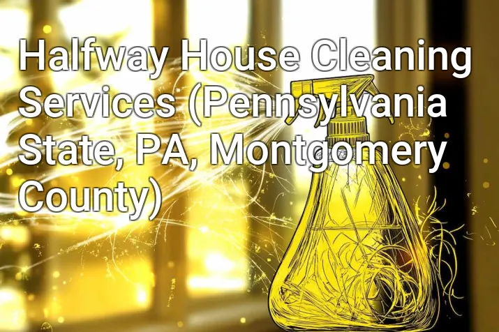 Halfway House Cleaning Services (Pennsylvania State, PA, Montgomery County)