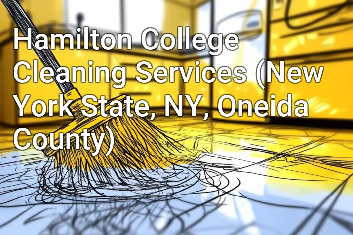 Hamilton College Cleaning Services (New York State, NY, Oneida County)