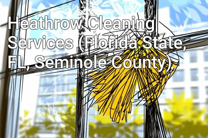 Heathrow Cleaning Services (Florida State, FL, Seminole County)