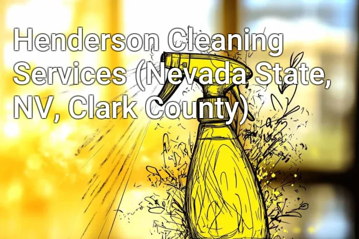 Henderson Cleaning Services (Nevada State, NV, Clark County)