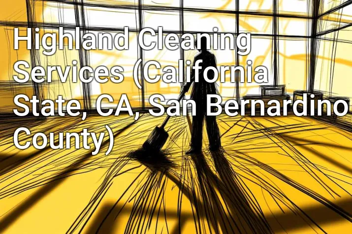 Highland Cleaning Services (California State, CA, San Bernardino County)