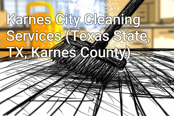 Karnes City Cleaning Services (Texas State, TX, Karnes County)