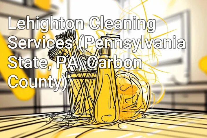 Lehighton Cleaning Services (Pennsylvania State, PA, Carbon County)