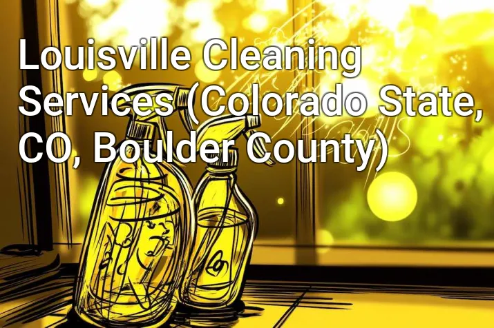 Louisville Cleaning Services (Colorado State, CO, Boulder County)