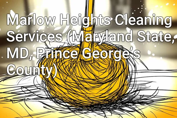 Marlow Heights Cleaning Services (Maryland State, MD, Prince George’s County)