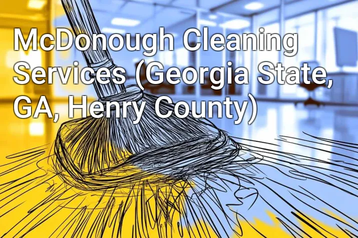 McDonough Cleaning Services (Georgia State, GA, Henry County)