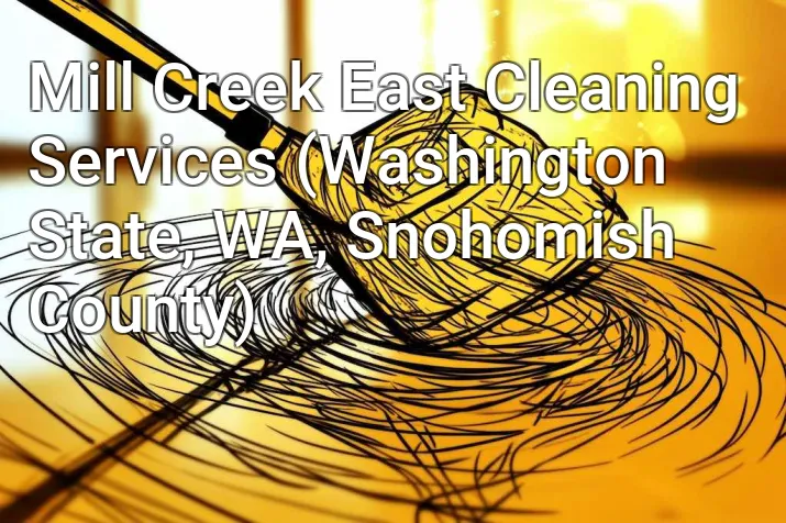 Mill Creek East Cleaning Services (Washington State, WA, Snohomish County)