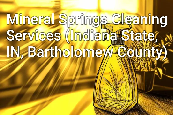 Mineral Springs Cleaning Services (Indiana State, IN, Bartholomew County)