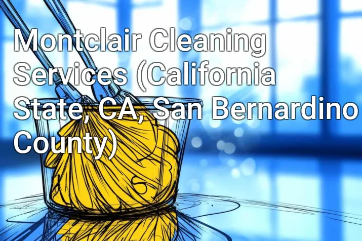 Montclair Cleaning Services (California State, CA, San Bernardino County)