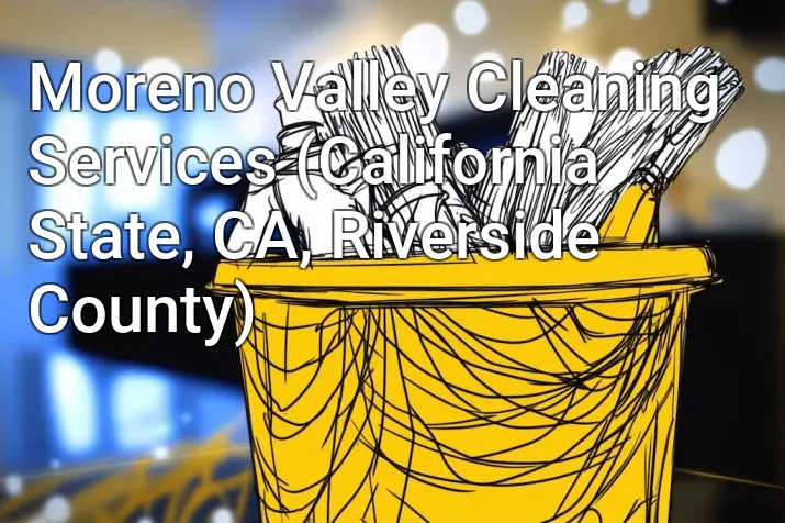 Moreno Valley Cleaning Services (California State, CA, Riverside County)