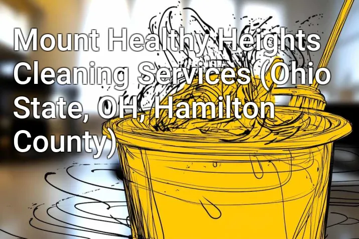 Mount Healthy Heights Cleaning Services (Ohio State, OH, Hamilton County)