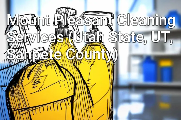 Mount Pleasant Cleaning Services (Utah State, UT, Sanpete County)