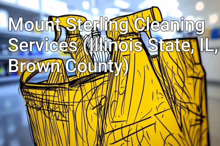 Mount Sterling Cleaning Services (Illinois State, IL, Brown County)