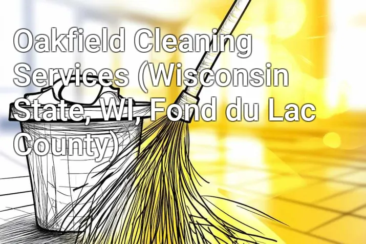 Oakfield Cleaning Services (Wisconsin State, WI, Fond du Lac County)