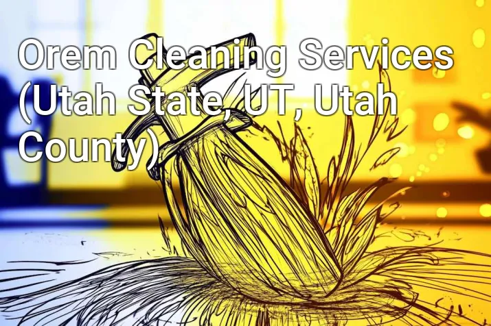 Orem Cleaning Services (Utah State, UT, Utah County)