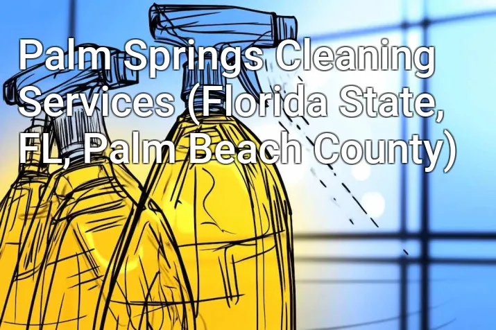 Palm Springs Cleaning Services (Florida State, FL, Palm Beach County)