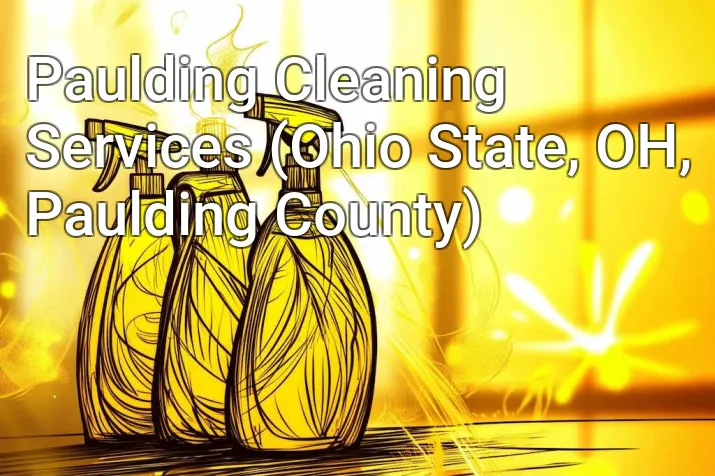 Paulding Cleaning Services (Ohio State, OH, Paulding County)