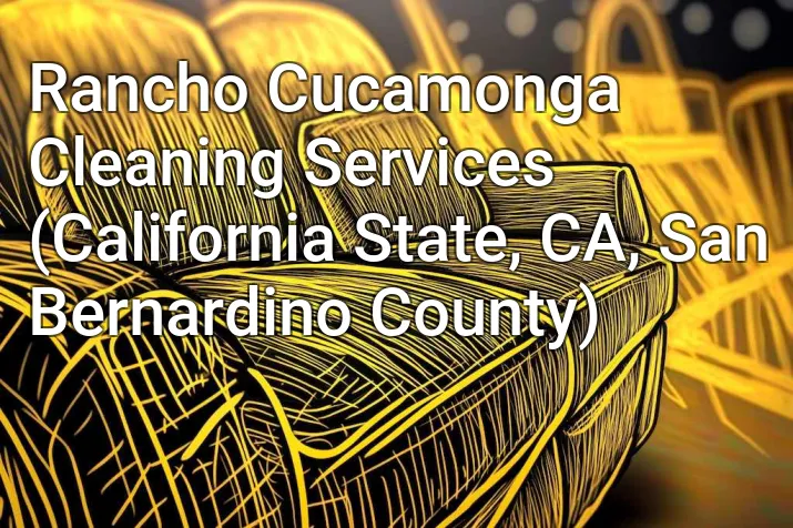 Rancho Cucamonga Cleaning Services (California State, CA, San Bernardino County)
