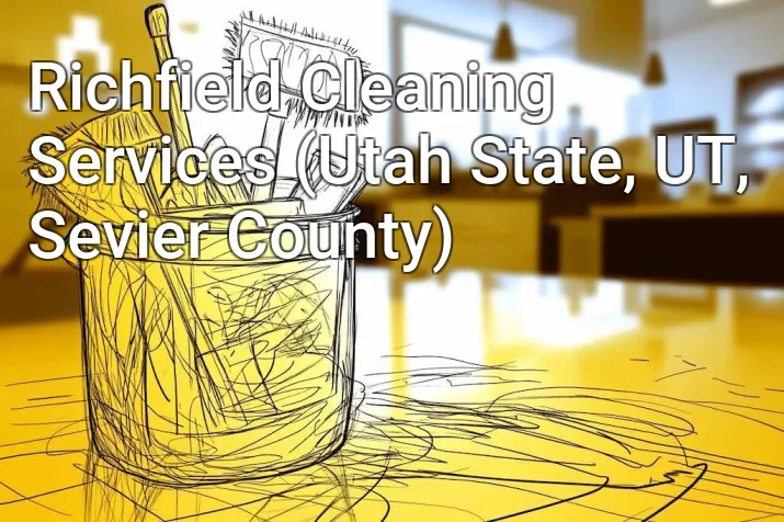 Richfield Cleaning Services (Utah State, UT, Sevier County)