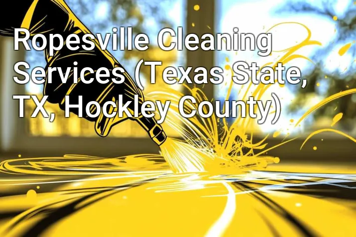 Ropesville Cleaning Services (Texas State, TX, Hockley County)