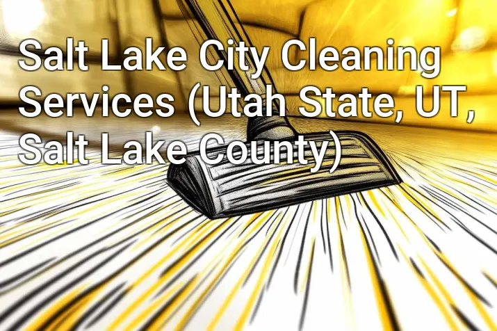 Salt Lake City Cleaning Services (Utah State, UT, Salt Lake County)