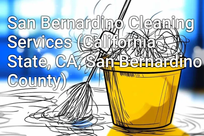 San Bernardino Cleaning Services (California State, CA, San Bernardino County)