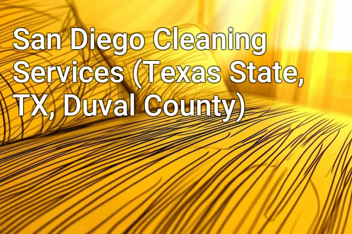 San Diego Cleaning Services (Texas State, TX, Duval County)