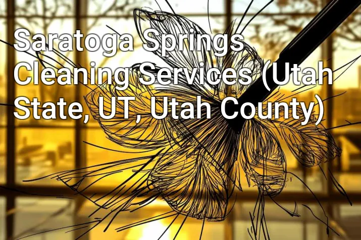Saratoga Springs Cleaning Services (Utah State, UT, Utah County)