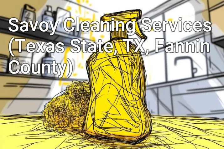 Savoy Cleaning Services (Texas State, TX, Fannin County)