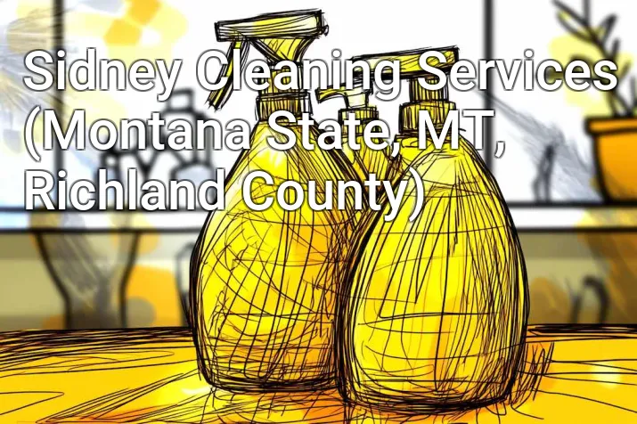 Sidney Cleaning Services (Montana State, MT, Richland County)