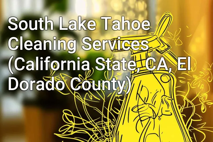 South Lake Tahoe Cleaning Services (California State, CA, El Dorado County)