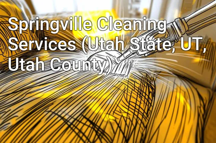 Springville Cleaning Services (Utah State, UT, Utah County)