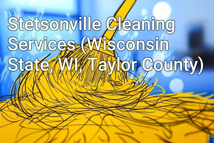 Stetsonville Cleaning Services (Wisconsin State, WI, Taylor County)