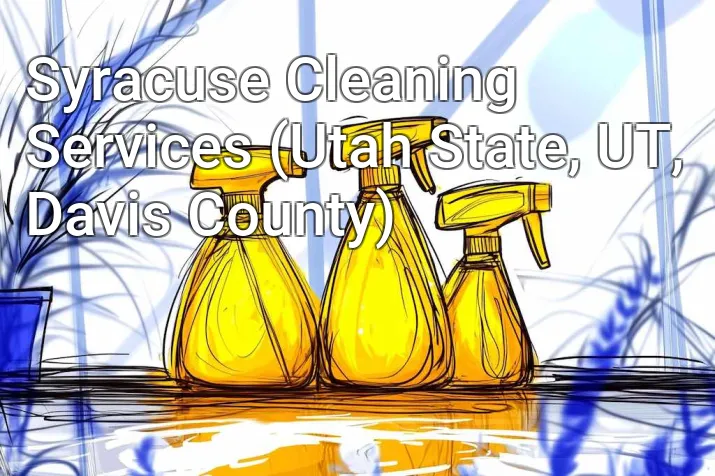 Syracuse Cleaning Services (Utah State, UT, Davis County)