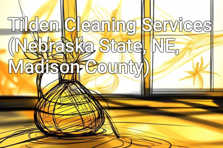 Tilden Cleaning Services (Nebraska State, NE, Madison County)