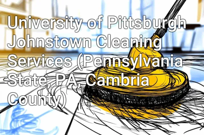 University of Pittsburgh Johnstown Cleaning Services (Pennsylvania State, PA, Cambria County)