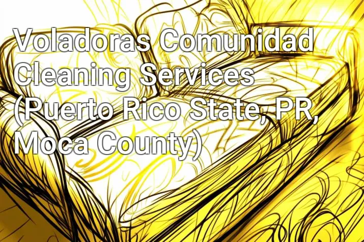Voladoras Comunidad Cleaning Services (Puerto Rico State, PR, Moca County)