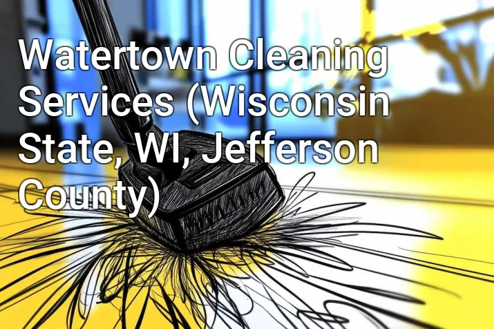 Watertown Cleaning Services (Wisconsin State, WI, Jefferson County)