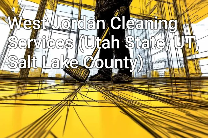 West Jordan Cleaning Services (Utah State, UT, Salt Lake County)