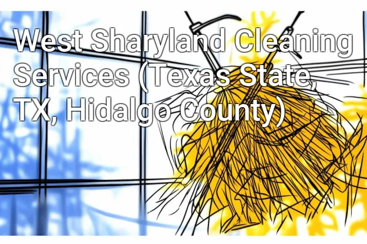 West Sharyland Cleaning Services (Texas State, TX, Hidalgo County)