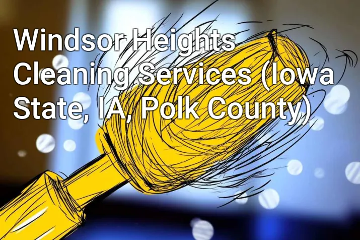 Windsor Heights Cleaning Services (Iowa State, IA, Polk County)