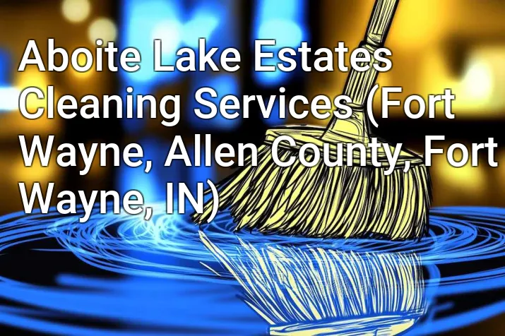 Aboite Lake Estates Cleaning Services (Fort Wayne, Allen County, Fort Wayne, IN)