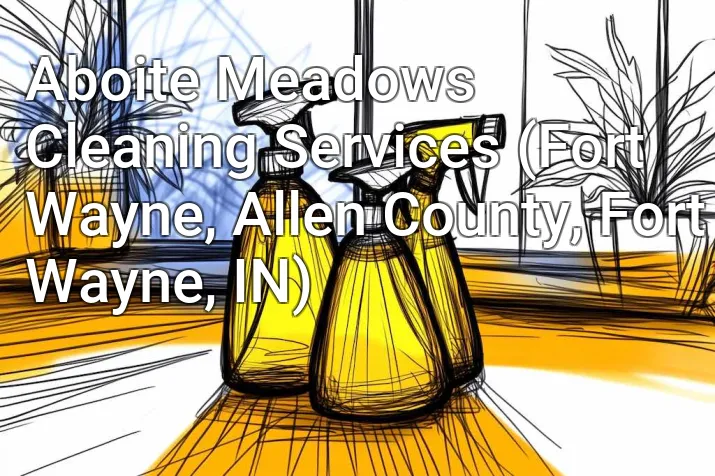 Aboite Meadows Cleaning Services (Fort Wayne, Allen County, Fort Wayne, IN)