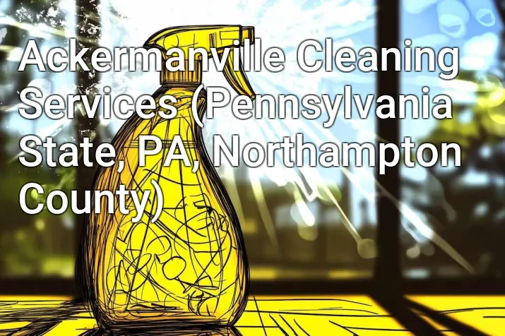 Ackermanville Cleaning Services (Pennsylvania State, PA, Northampton County)