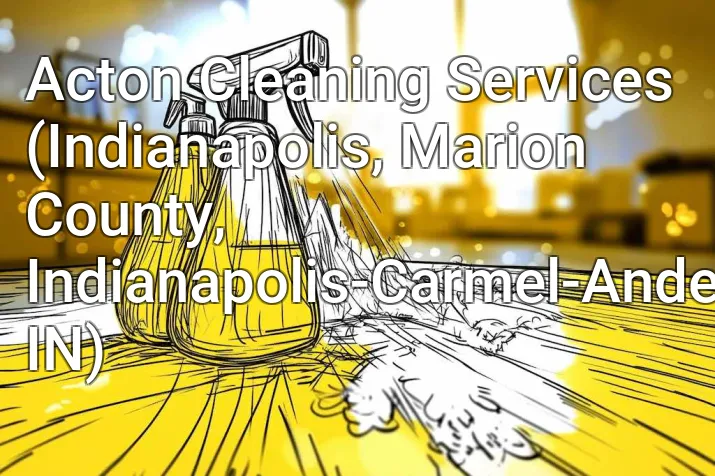 Acton Cleaning Services (Indianapolis, Marion County, Indianapolis-Carmel-Anderson, IN)