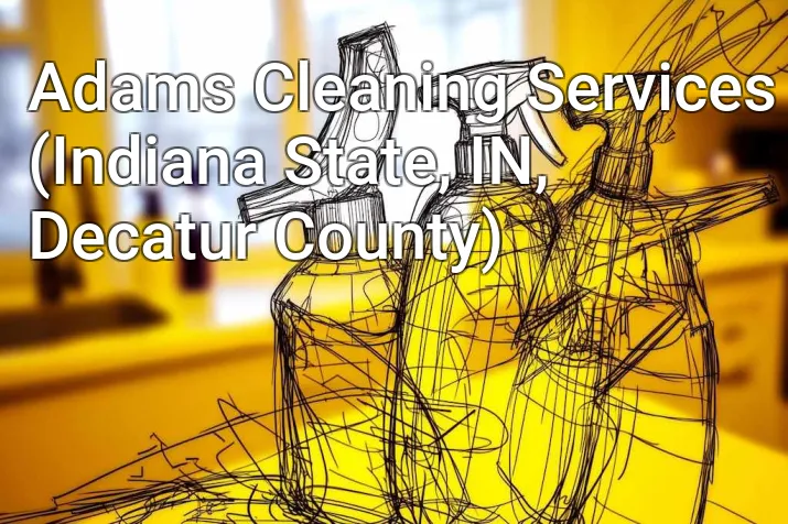 Adams Cleaning Services (Indiana State, IN, Decatur County)