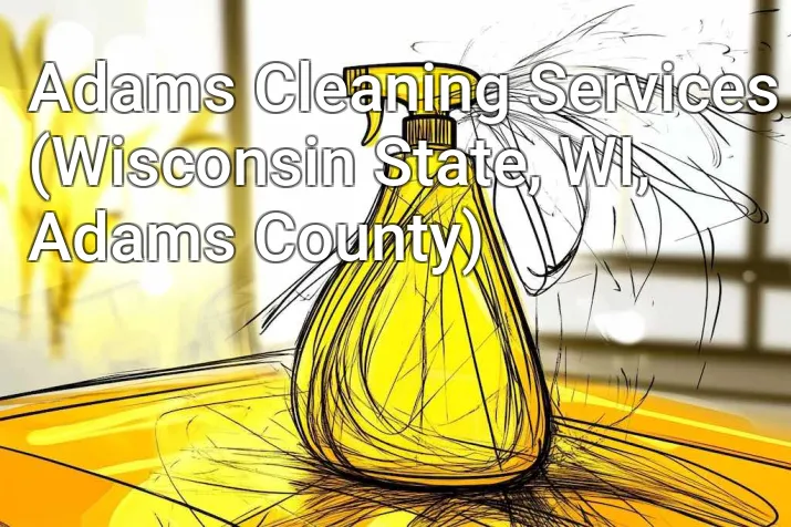 Adams Cleaning Services (Wisconsin State, WI, Adams County)