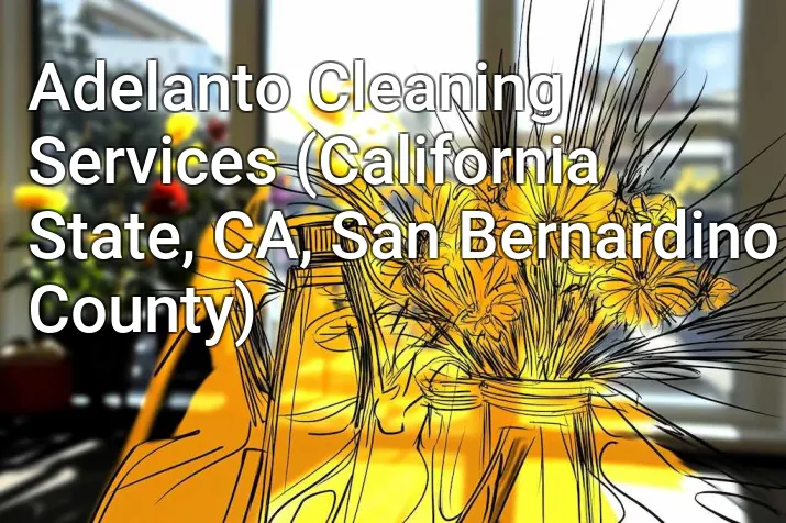 Adelanto Cleaning Services (California State, CA, San Bernardino County)